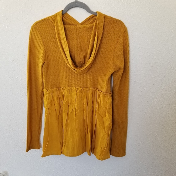 ** LAST 1 ** babydoll waffle knit longsleeve tunic - Picture 8 of 8